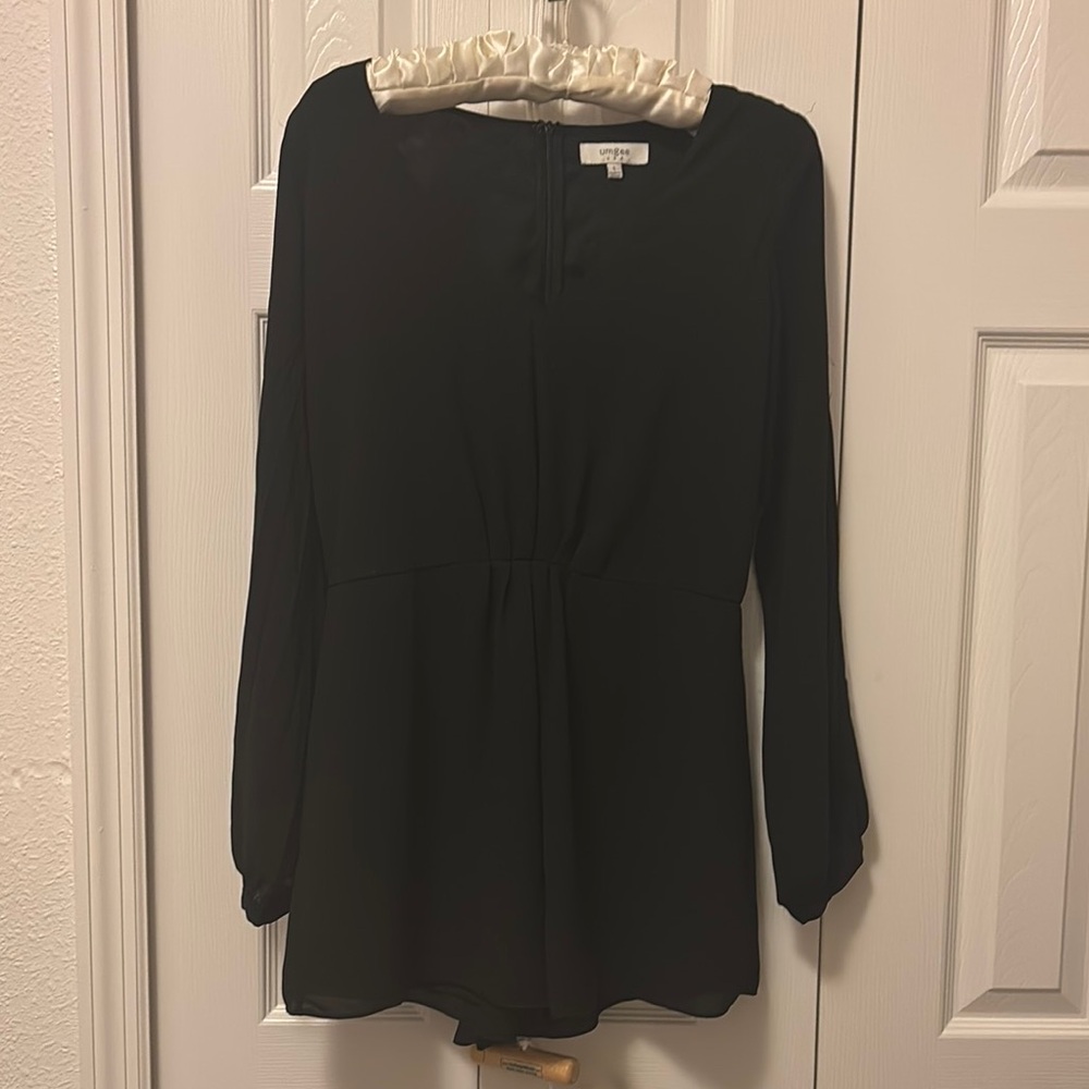 Elegant Black Long Sleeve Top